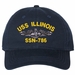 USS Illinois SSN-786 with Dolphins Unstructured Dad Cap