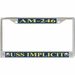 USS Implicit AM-246 License Plate Frame