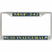 USS Inaugural MSF-242 License Plate Frame