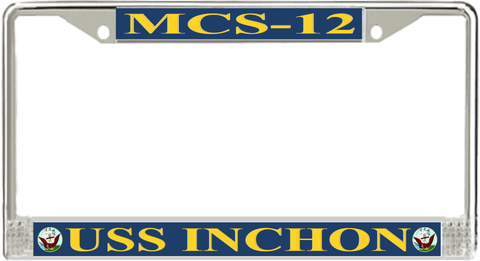 USS Inchon MCS-12 License Plate Frame