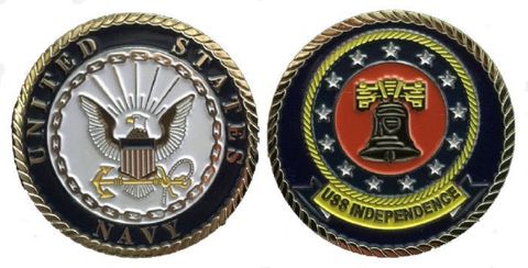 USS Independence CV-62 Challenge Coin Enlisted