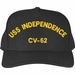 USS Independence CV-62 <b>TEXT ONLY</b> Embroidered Cap