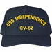 USS Independence CV-62 <b>TEXT ONLY</b> Embroidered Cap
