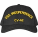 USS Independence CV-62 <b>TEXT ONLY</b> Embroidered Cap