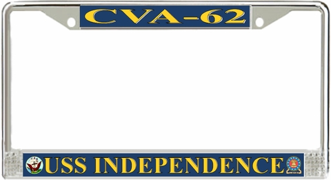 USS Independence CVA-62 License Plate Frame