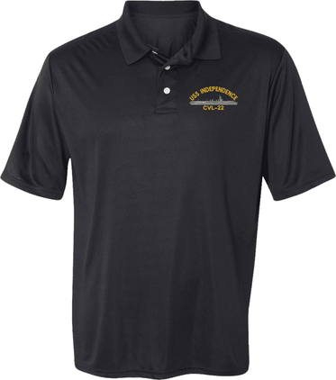 USS Independence CVL-22 Moisture Wicking Polo