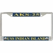 USS Indian Island AKS-25 License Plate Frame