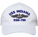 USS Indiana SSN-789 with Dolphins Unstructured Dad Cap