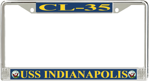 USS Indianapolis CL-35 License Plate Frame