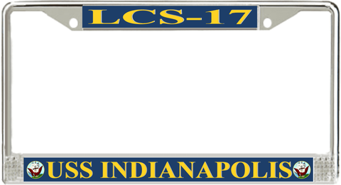 USS Indianapolis LCS-17 License Plate Frame
