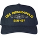 USS Indianapolis SSN-697 Custom Embroidered Cap