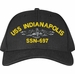 USS Indianapolis SSN-697 Custom Embroidered Cap