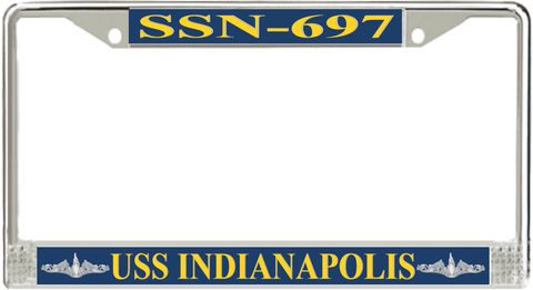 USS Indianapolis SSN-697 License Plate Frame