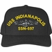 USS Indianapolis SSN-697 with Dolphins Custom Embroidered Cap