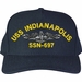USS Indianapolis SSN-697 with Dolphins Custom Embroidered Cap