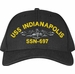 USS Indianapolis SSN-697 with Dolphins Custom Embroidered Cap