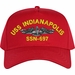 USS Indianapolis SSN-697 with Dolphins Custom Embroidered Cap