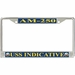 USS Indicative AM-250 License Plate Frame