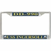 USS Ingersoll DD-990 License Plate Frame