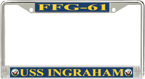 USS Ingraham FFG-61 License Plate Frame