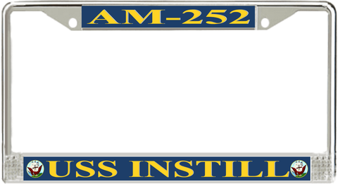 USS Instill AM-252 License Plate Frame