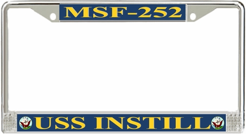 USS Instill MSF-252 License Plate Frame