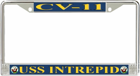 USS Intrepid CV-11 License Plate Frame