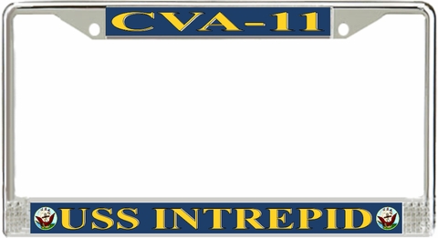 USS Intrepid CVA-11 License Plate Frame