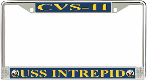 USS Intrepid CVS-11 License Plate Frame