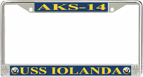 USS Iolanda AKS-14 License Plate Frame