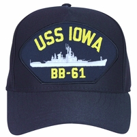 USS North Carolina BB-55 Navy Ship Hat – Official U.S. Military Ball Cap, Made In USA, Dark Navy Blue