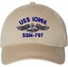 USS Iowa SSN-797 with Dolphins Unstructured Dad Cap