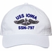 USS Iowa SSN-797 with Dolphins Unstructured Dad Cap