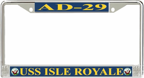 USS Isle Royale AD-29 License Plate Frame
