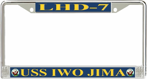 USS Iwo Jima LHD-7 License Plate Frame