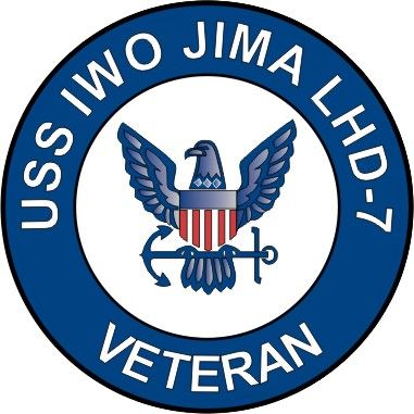 USS Iwo Jima LHD-7 Veteran Decal Sticker