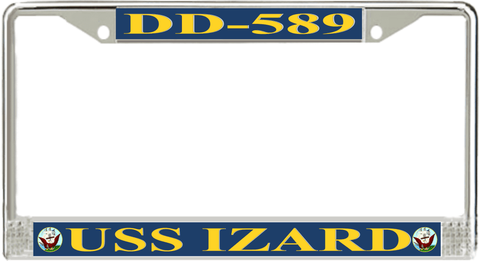 USS Izard DD-589 License Plate Frame