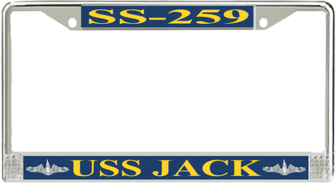 USS Jack SS-259 License Plate Frame
