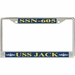 USS Jack SSN-605 License Plate Frame