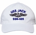 USS Jack SSN-605 with Dolphins Unstructured Dad Cap