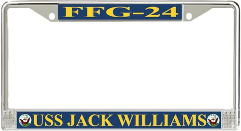 USS Jack Williams FFG-24 License Plate Frame