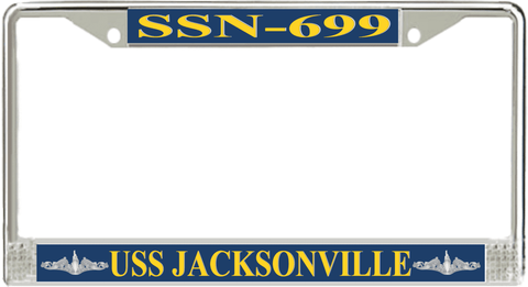USS Jacksonville SSN-699 License Plate Frame