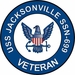USS Jacksonville SSN-699 Veteran Decal Sticker
