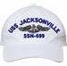 USS Jacksonville SSN-699 with Dolphins Unstructured Dad Cap