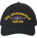 USS Jacksonville SSN-699 with Dolphins Unstructured Dad Cap
