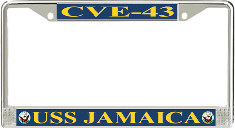 USS Jamaica CVE-43 License Plate Frame