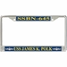 USS James K. Polk SSBN-645 License Plate Frame