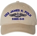 USS James K Polk SSBN-645 with Dolphins Unstructured Dad Cap