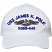 USS James K Polk SSBN-645 with Dolphins Unstructured Dad Cap