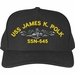 USS James K. Polk SSN-645 with Dolphins Custom Embroidered Cap